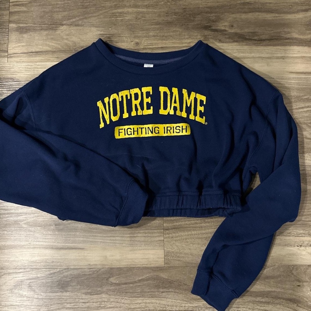 Cropped Notre Dame sweater/M